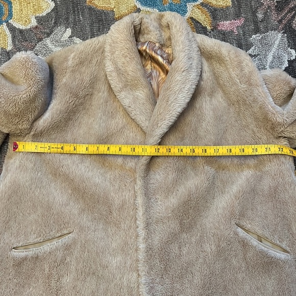 Retro Sherpa Teddy Shawl Collar Coat - Picture 9 of 9